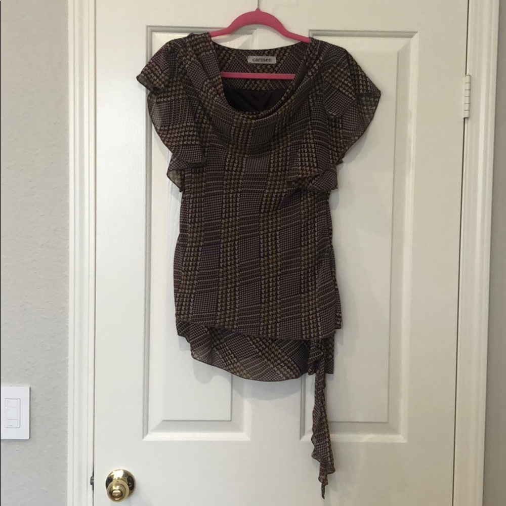 Cowl neck shirt
